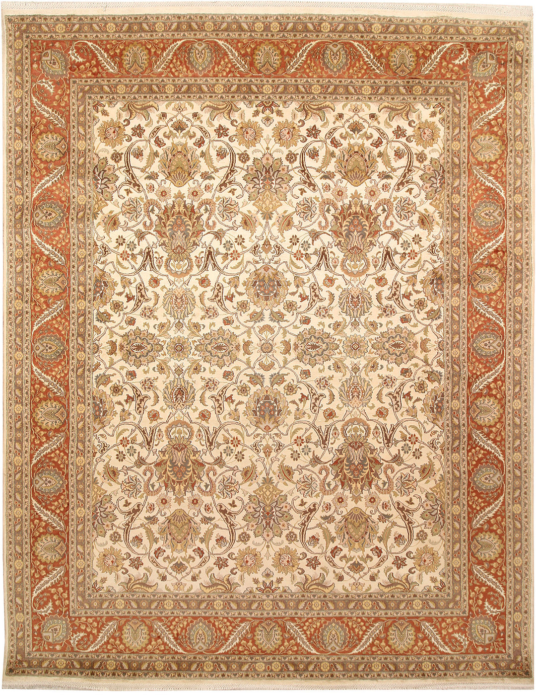 Antique White Mahal 7' 11 x 10' 1 - No. 67567 - ALRUG Rug Store