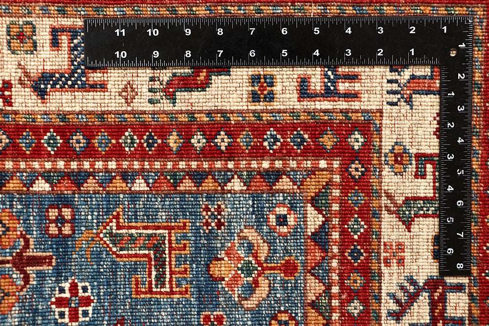 Steel Blue Kazak 5' x 6' 7 - No. 67576 - ALRUG Rug Store