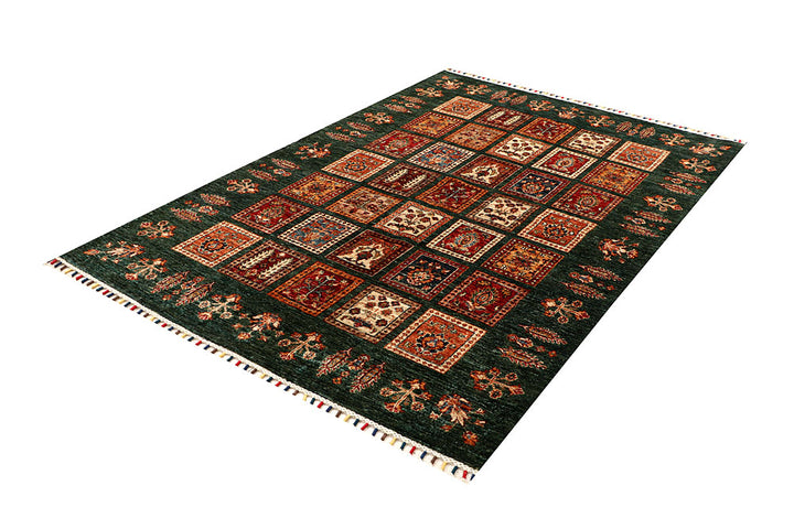 Green Kazak 4' 9 x 7' - No. 67577 - ALRUG Rug Store