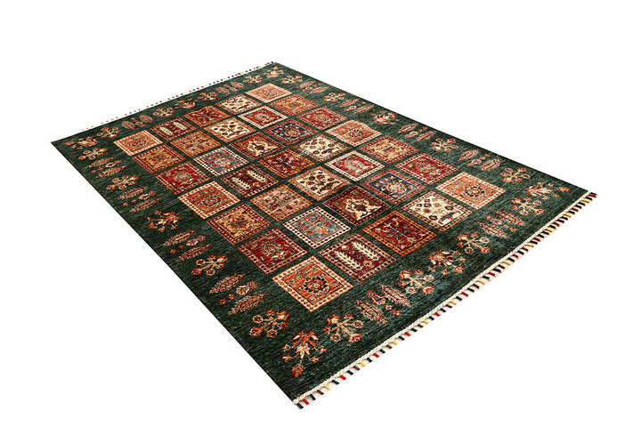 Green Kazak 4' 9 x 7' - No. 67577 - ALRUG Rug Store