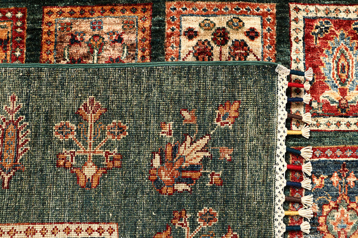 Green Kazak 4' 9 x 7' - No. 67577 - ALRUG Rug Store