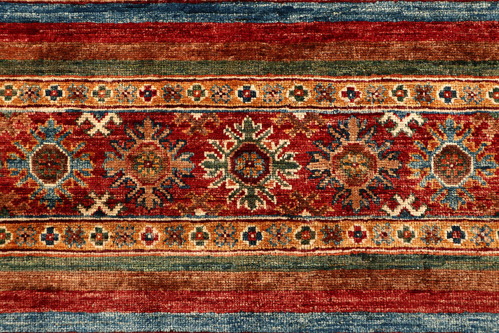 Multi Colored Kazak 4' 9 x 6' 9 - No. 67578 - ALRUG Rug Store