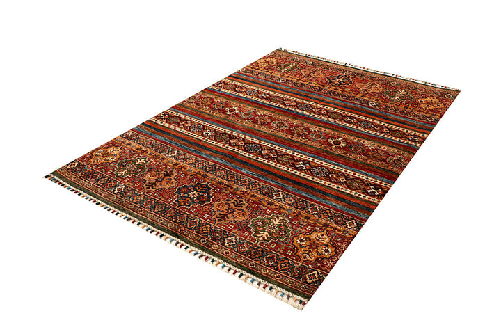 Multi Colored Kazak 4' 9 x 6' 9 - No. 67578 - ALRUG Rug Store