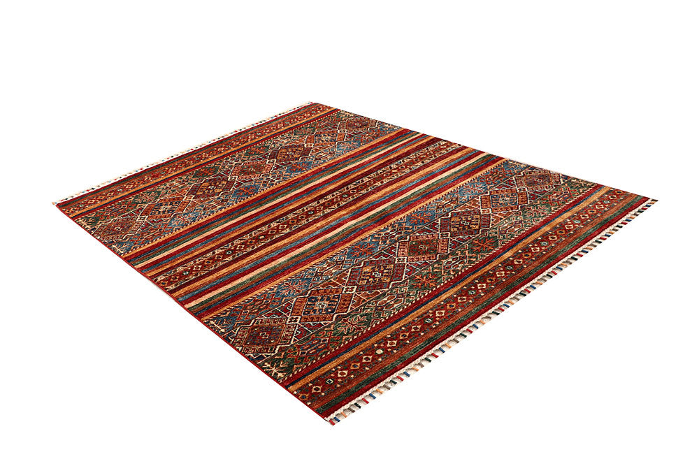 Multi Colored Kazak 4' 11 x 6' 7 - No. 67579 - ALRUG Rug Store