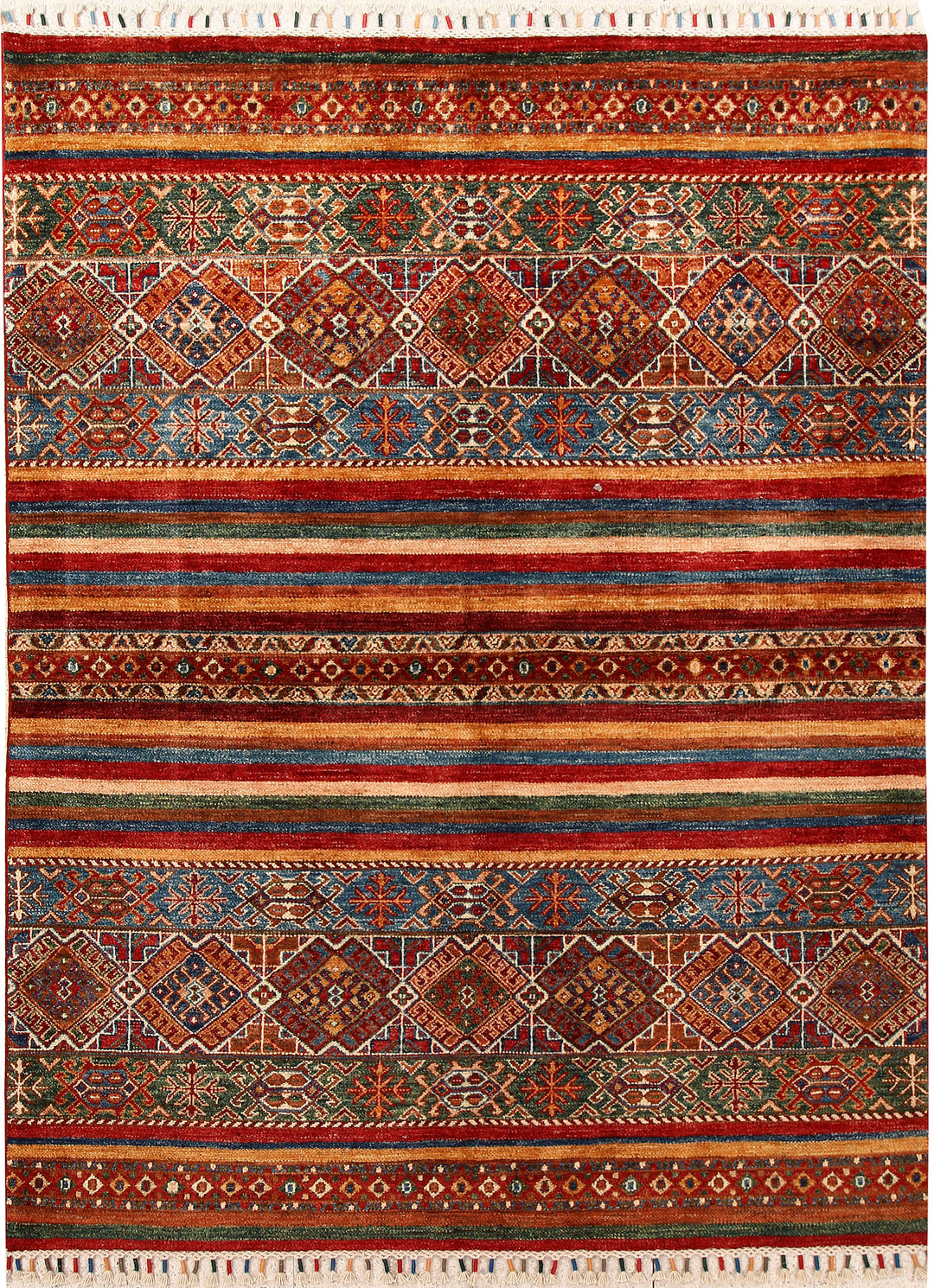 Multi Colored Kazak 4' 11 x 6' 7 - No. 67579 - ALRUG Rug Store