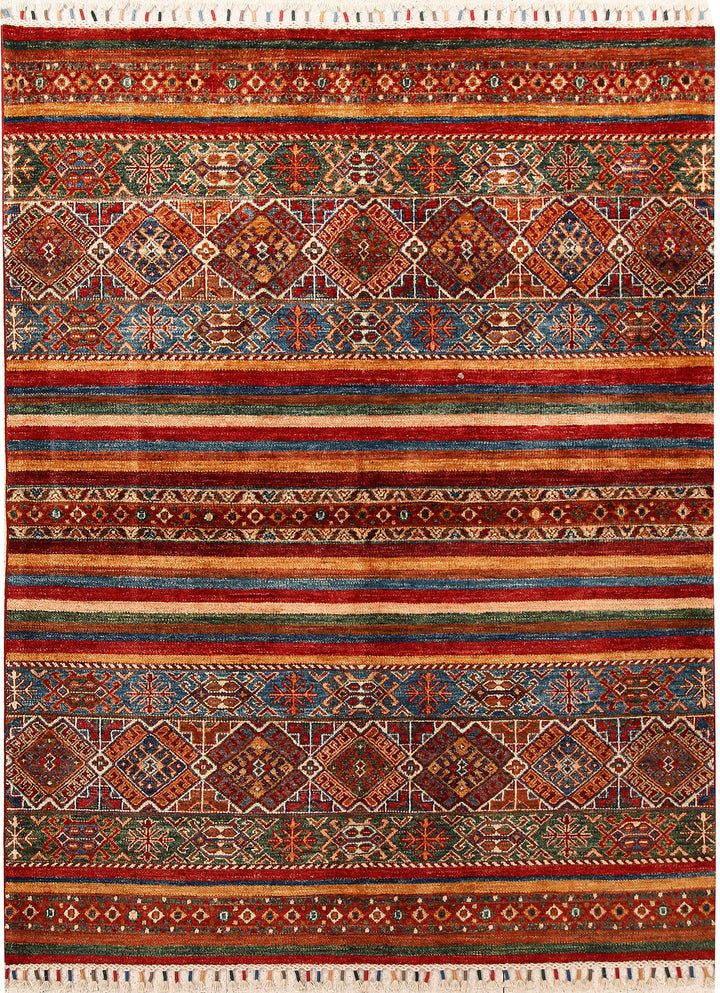 Multi Colored Kazak 4' 11 x 6' 7 - No. 67579 - ALRUG Rug Store