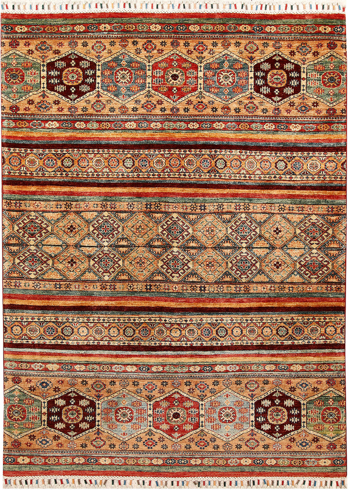 Multi Colored Kazak 5' 1 x 6' 10 - No. 67580 - ALRUG Rug Store