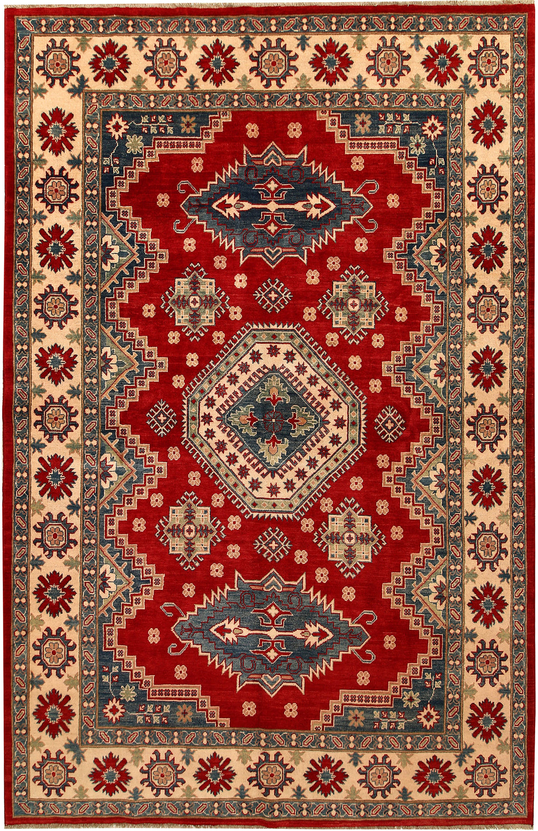 Firebrick Kazak 6' 9 x 10' 4 - No. 67582 - ALRUG Rug Store