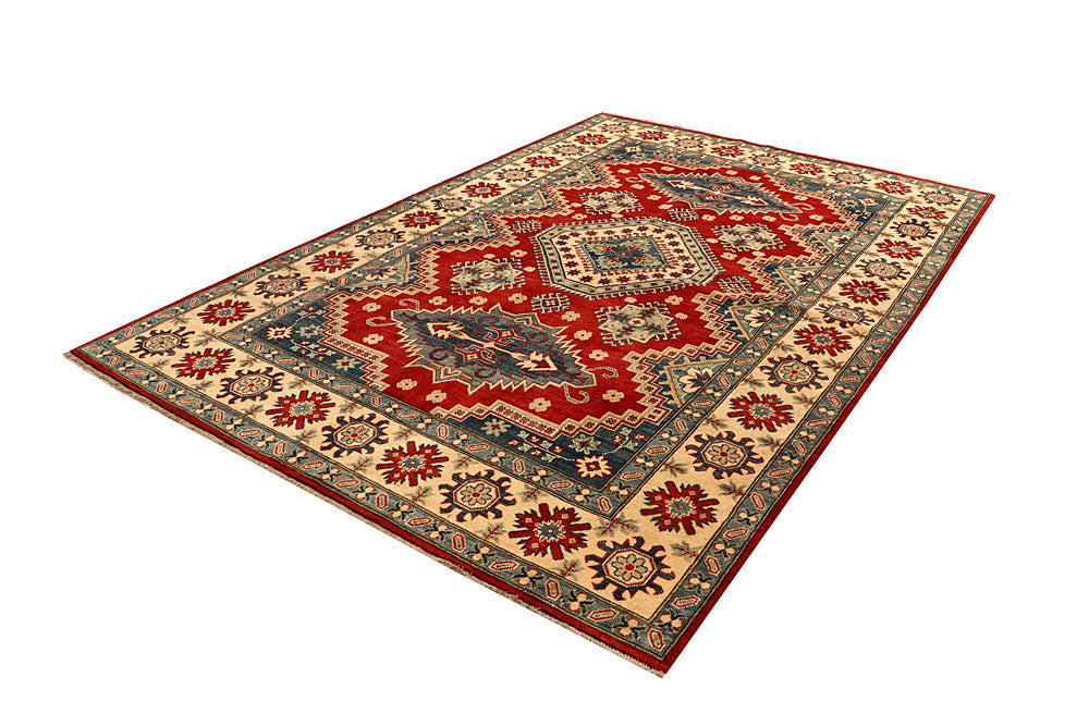 Firebrick Kazak 6' 6 x 9' 9 - No. 67583 - ALRUG Rug Store