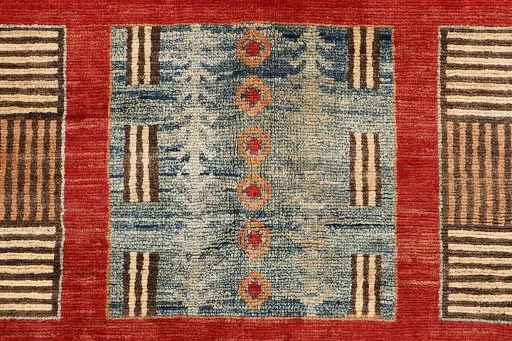 Firebrick Kazak 6' 11 x 9' 9 - No. 67584 - ALRUG Rug Store