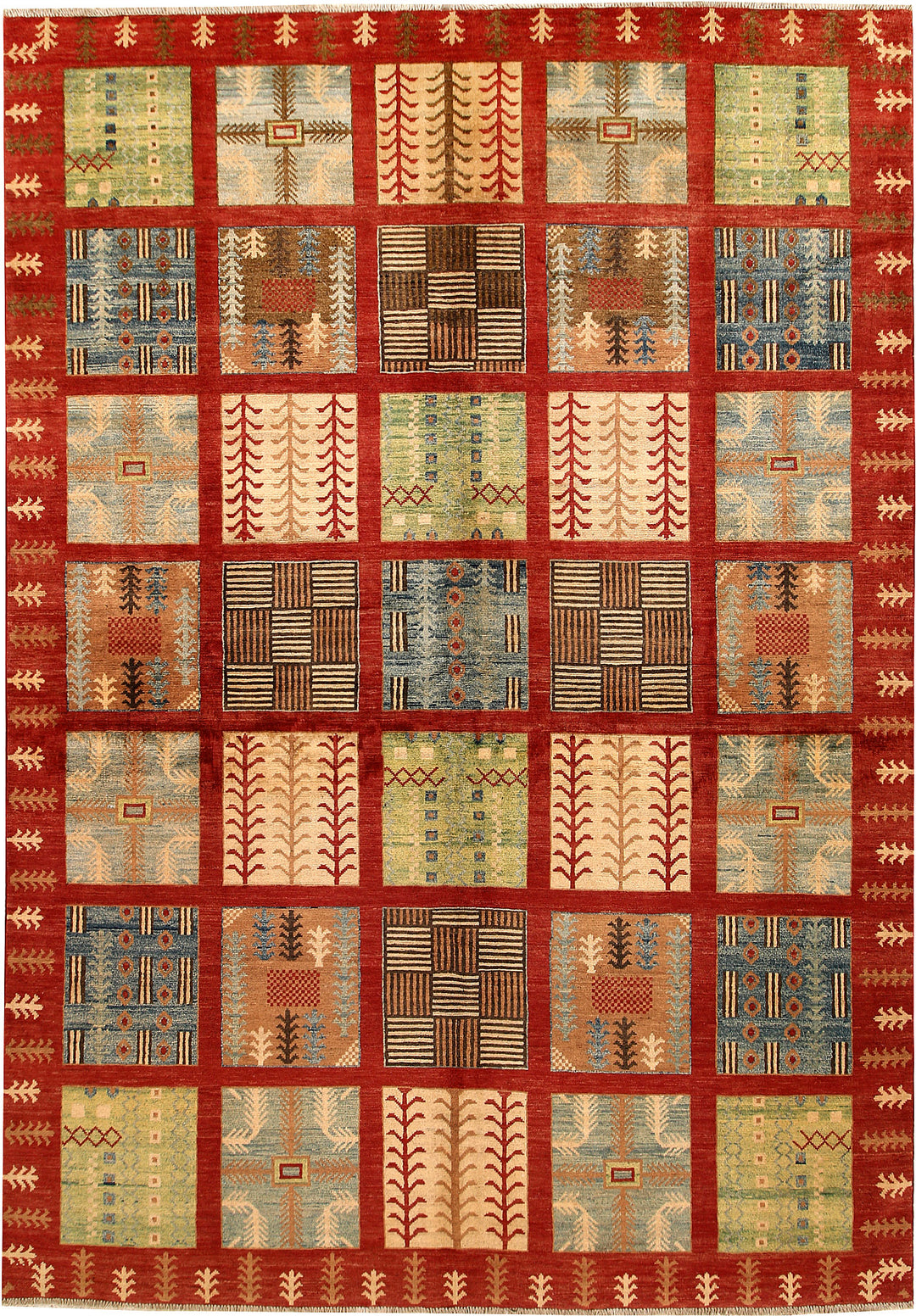 Firebrick Kazak 6' 11 x 9' 9 - No. 67584 - ALRUG Rug Store