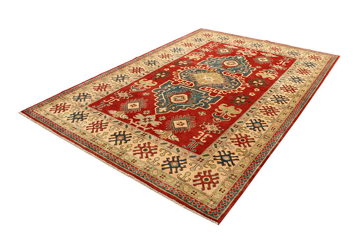 Firebrick Kazak 6' 8 x 9' 8 - No. 67585 - ALRUG Rug Store
