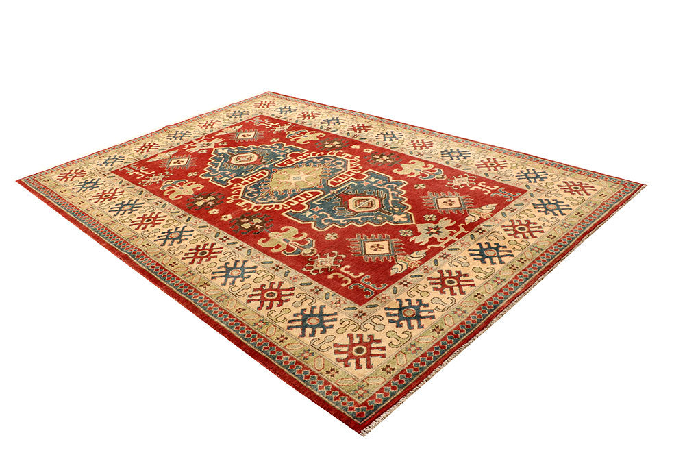 Firebrick Kazak 6' 8 x 9' 8 - No. 67585 - ALRUG Rug Store
