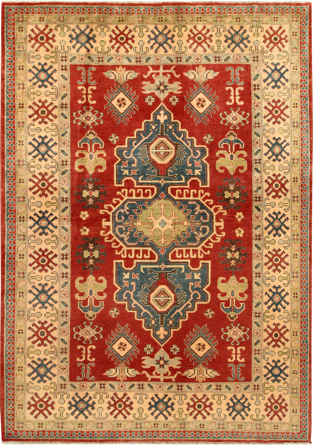 Firebrick Kazak 6' 8 x 9' 8 - No. 67585 - ALRUG Rug Store
