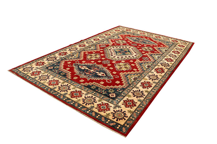 Firebrick Kazak 6' 8 x 10' 6 - No. 67586 - ALRUG Rug Store