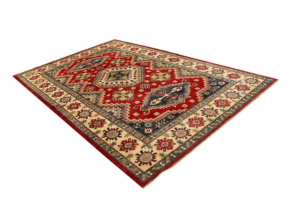 Firebrick Kazak 6' 8 x 10' 6 - No. 67586 - ALRUG Rug Store