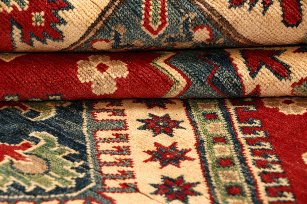 Firebrick Kazak 6' 8 x 9' 1 - No. 67588 - ALRUG Rug Store