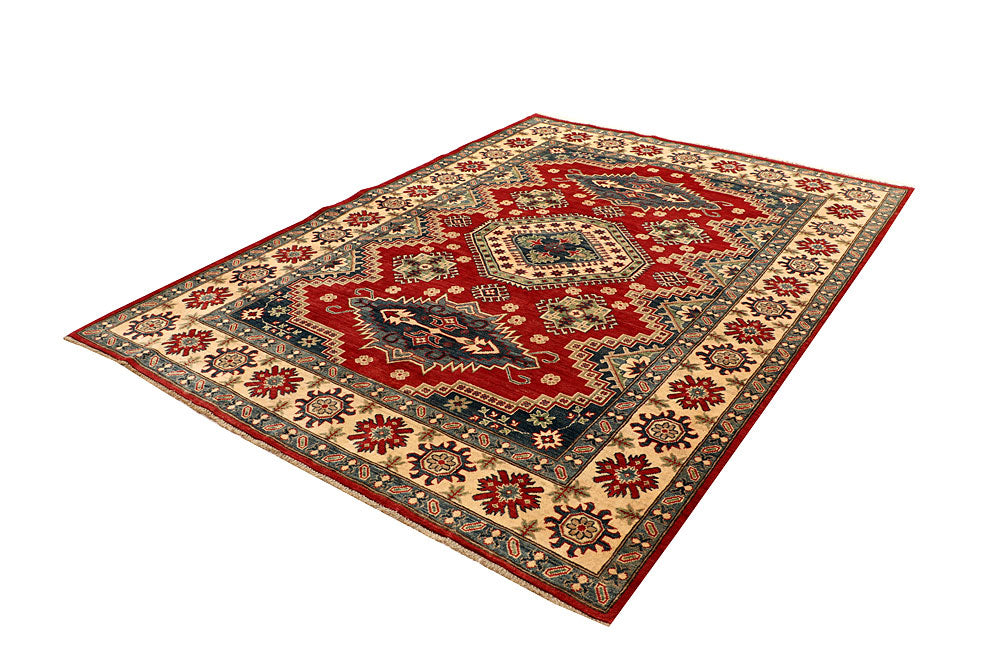 Firebrick Kazak 6' 8 x 9' 1 - No. 67588 - ALRUG Rug Store
