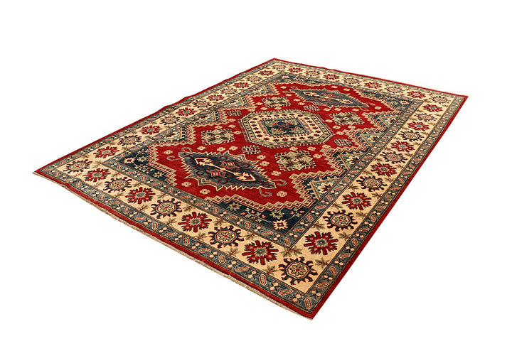 Firebrick Kazak 6' 8 x 9' 1 - No. 67588 - ALRUG Rug Store
