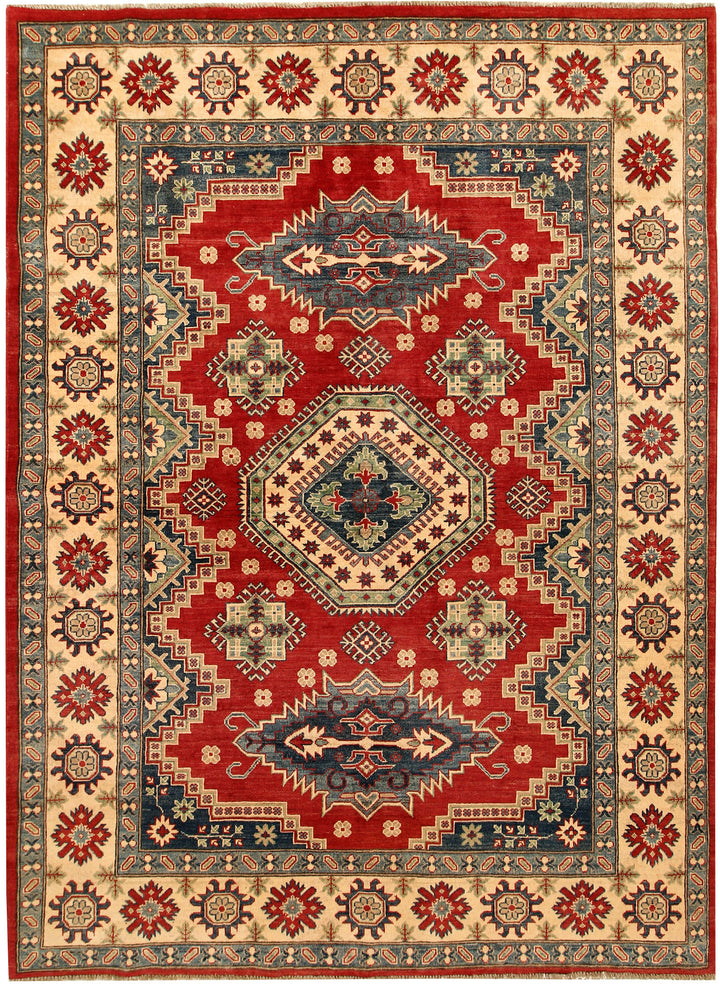 Firebrick Kazak 6' 8 x 9' 1 - No. 67588 - ALRUG Rug Store