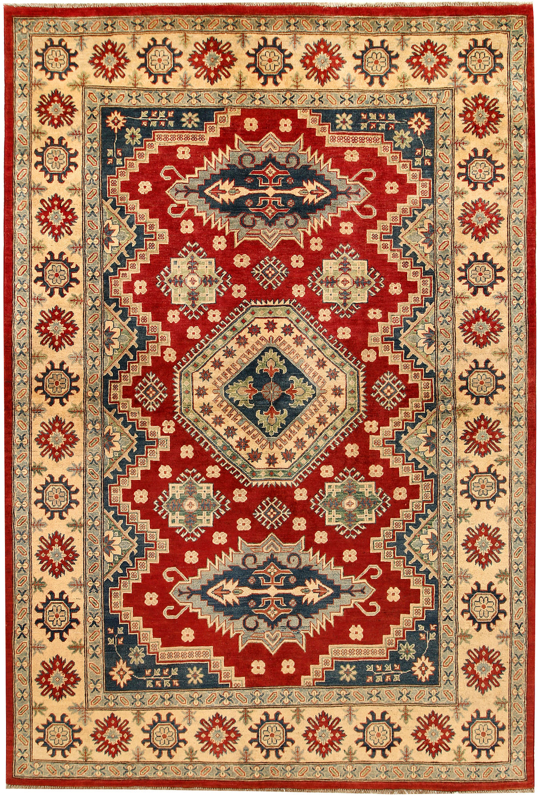 Firebrick Kazak 6' 5 x 9' 9 - No. 67589 - ALRUG Rug Store