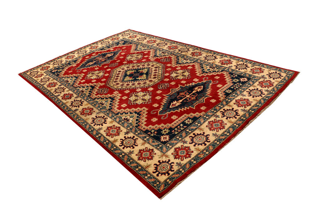 Red Kazak 6' 4 x 9' 6 - No. 67590 - ALRUG Rug Store