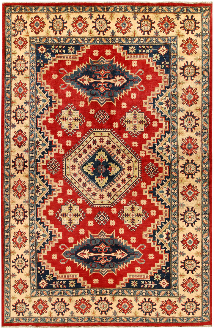 Red Kazak 6' 4 x 9' 6 - No. 67590 - ALRUG Rug Store