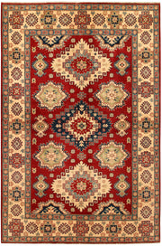 Firebrick Kazak 6' 1 x 9' 3 - No. 67591 - ALRUG Rug Store