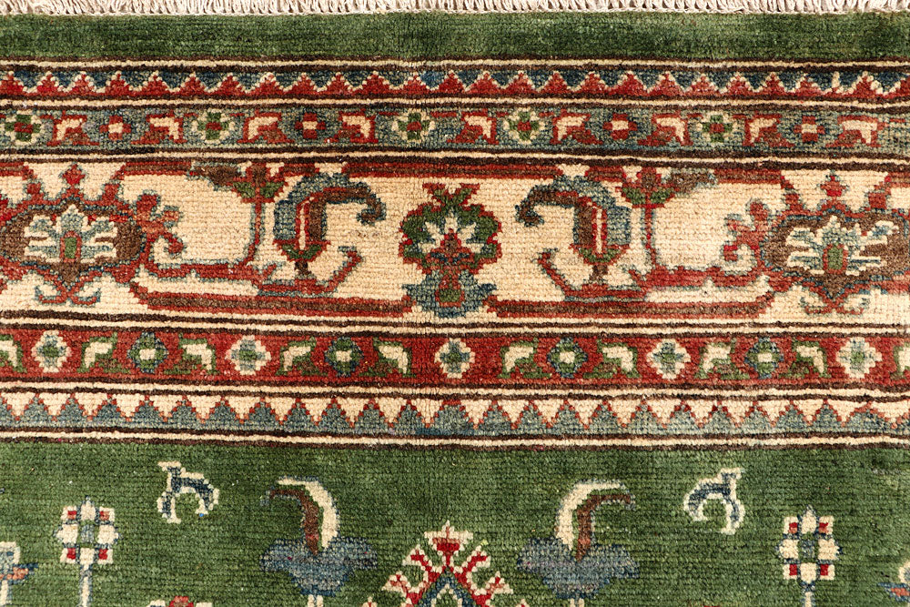 Olivedrab Kazak 6' 6 x 9' 8 - No. 67592 - ALRUG Rug Store