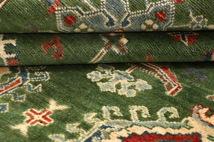 Olivedrab Kazak 6' 6 x 9' 8 - No. 67592 - ALRUG Rug Store