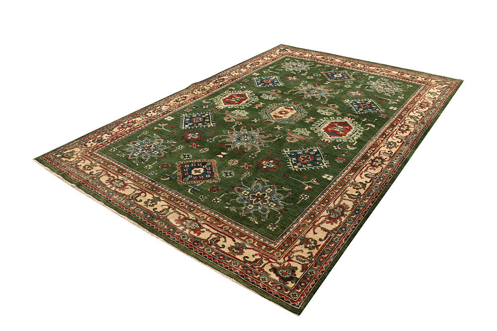 Olivedrab Kazak 6' 6 x 9' 8 - No. 67592 - ALRUG Rug Store