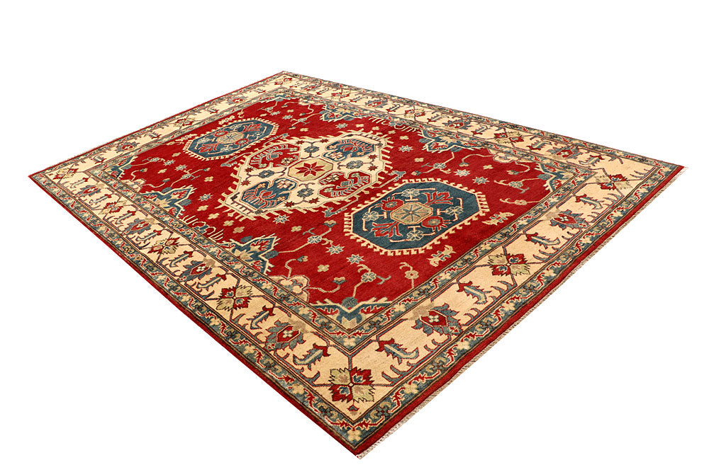 Firebrick Kazak 6' 5 x 9' 5 - No. 67593 - ALRUG Rug Store