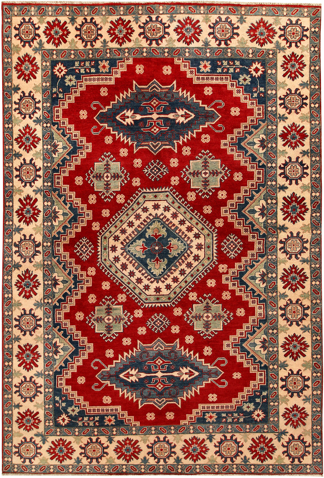 Firebrick Kazak 6' 8 x 9' 10 - No. 67594 - ALRUG Rug Store