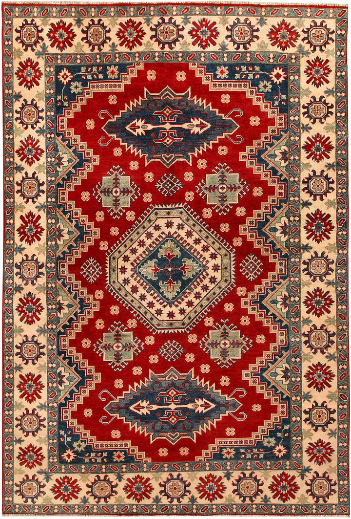 Firebrick Kazak 6' 8 x 9' 10 - No. 67594 - ALRUG Rug Store