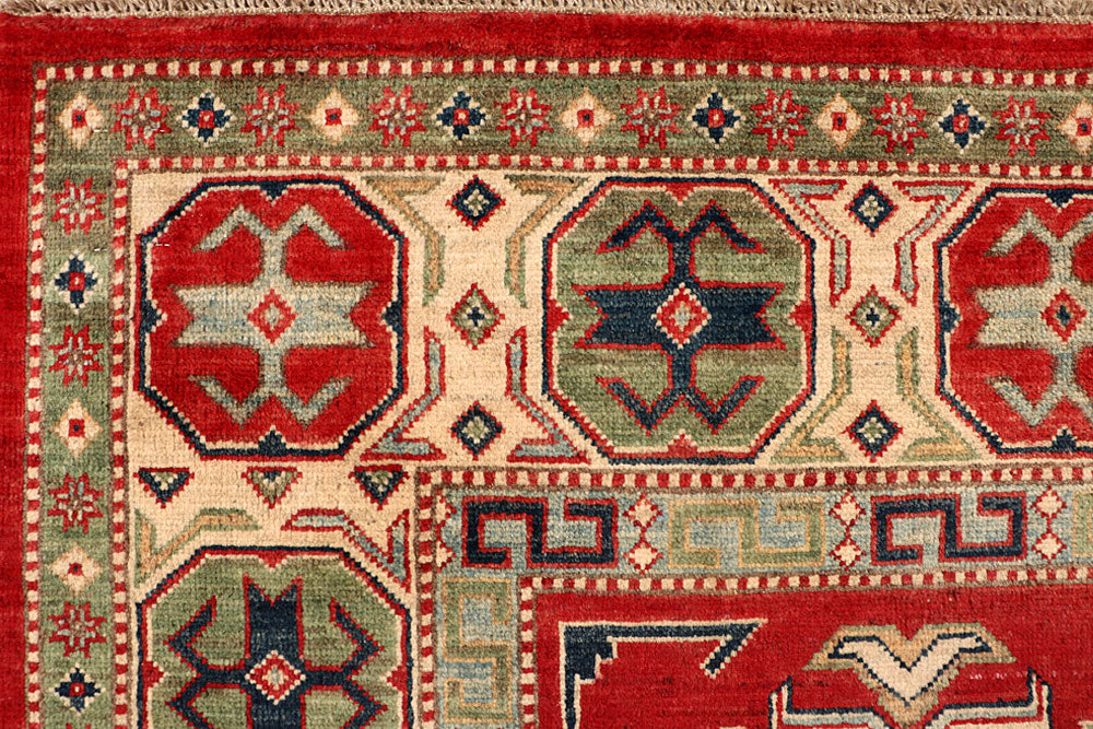 Firebrick Kazak 6' 8 x 9' 8 - No. 67595 - ALRUG Rug Store