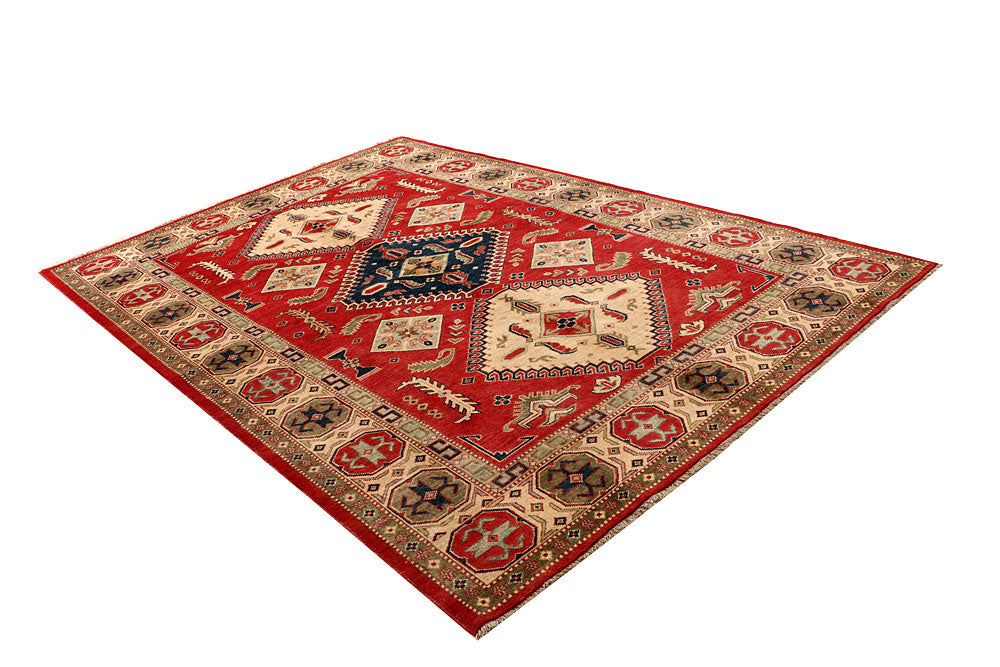 Firebrick Kazak 6' 8 x 9' 8 - No. 67595 - ALRUG Rug Store