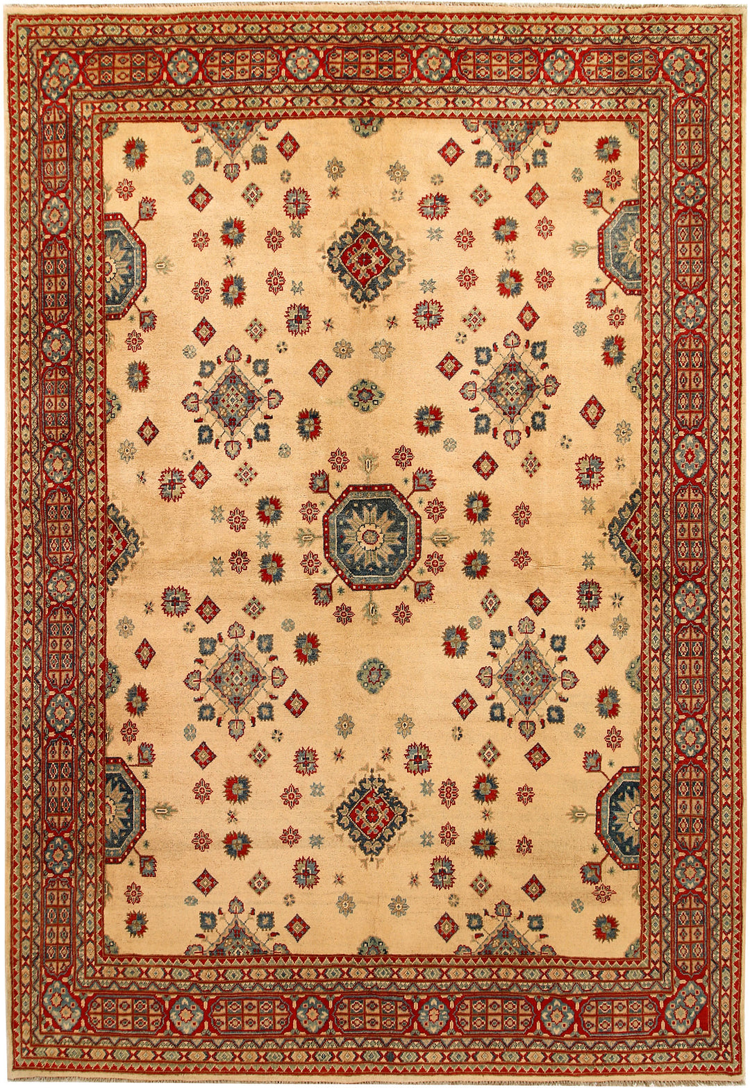 Navajo White Kazak 6' 8 x 9' 11 - No. 67597 - ALRUG Rug Store