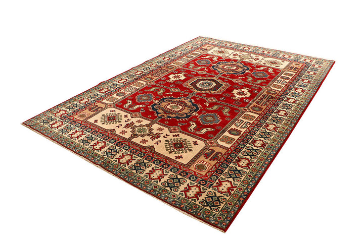 Firebrick Kazak 6' 7 x 9' 8 - No. 67598 - ALRUG Rug Store