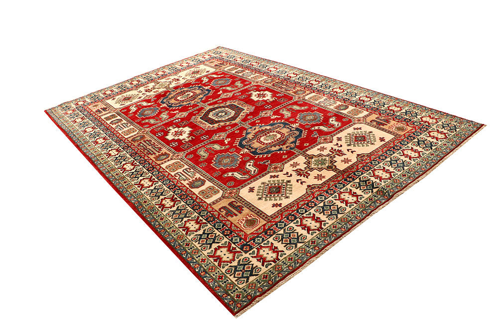 Firebrick Kazak 6' 7 x 9' 8 - No. 67598 - ALRUG Rug Store