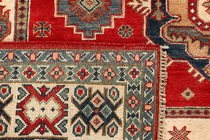 Firebrick Kazak 6' 7 x 9' 8 - No. 67598 - ALRUG Rug Store