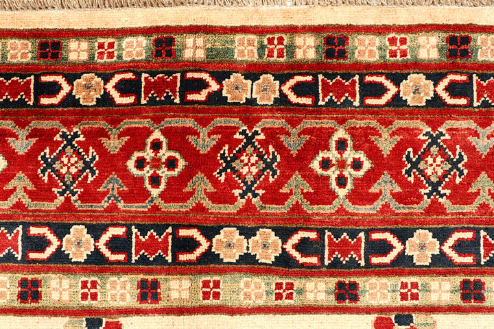 Blanched Almond Kazak 6' 5 x 9' 9 - No. 67599 - ALRUG Rug Store