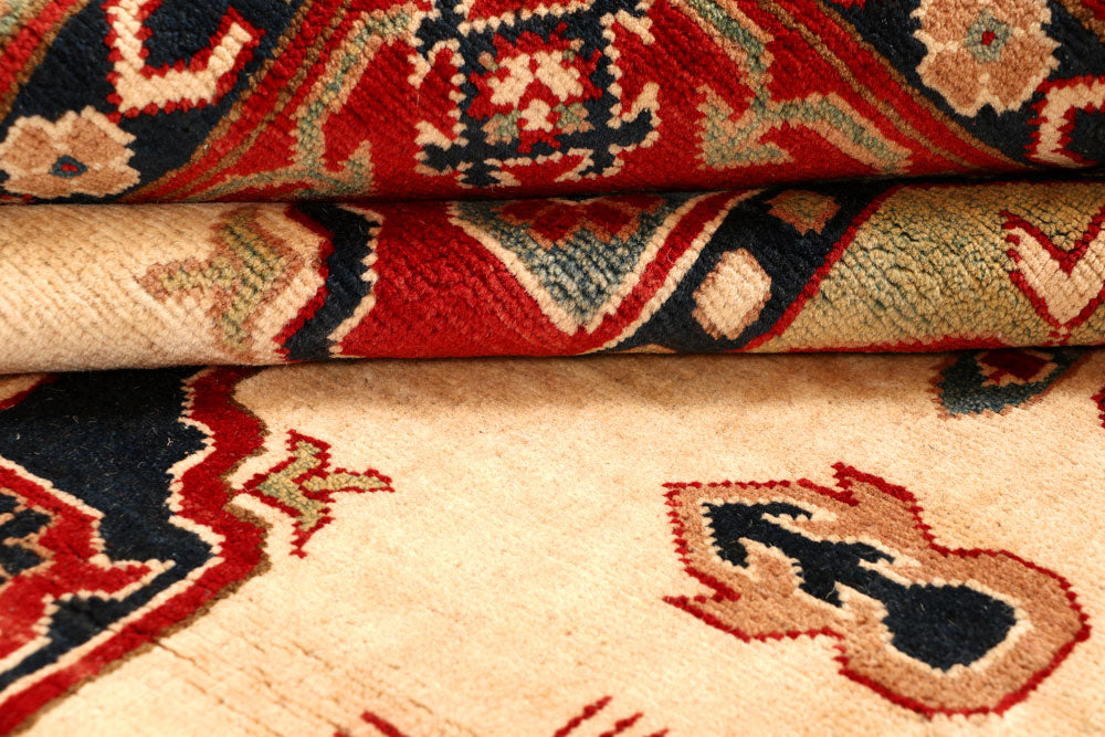 Blanched Almond Kazak 6' 5 x 9' 9 - No. 67599 - ALRUG Rug Store