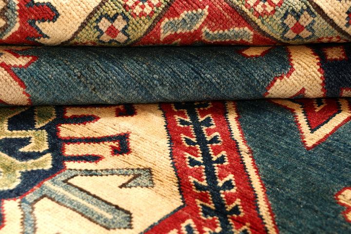 Cadet Blue Kazak 6' 7 x 9' 5 - No. 67600 - ALRUG Rug Store