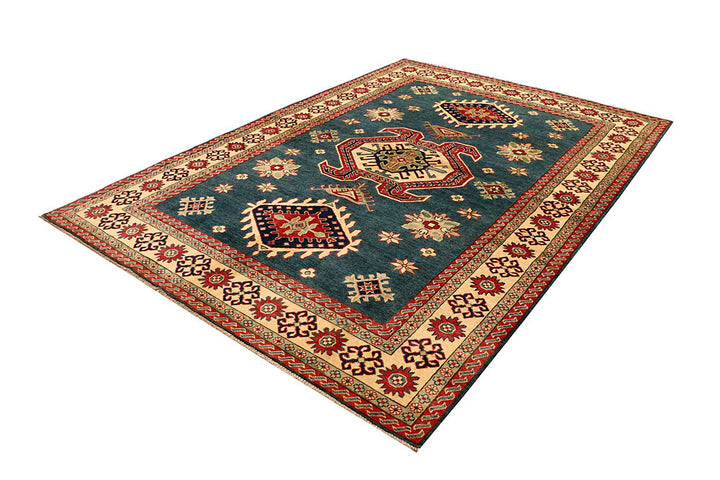 Cadet Blue Kazak 6' 7 x 9' 5 - No. 67600 - ALRUG Rug Store