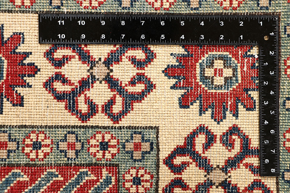 Cadet Blue Kazak 6' 7 x 9' 5 - No. 67600 - ALRUG Rug Store