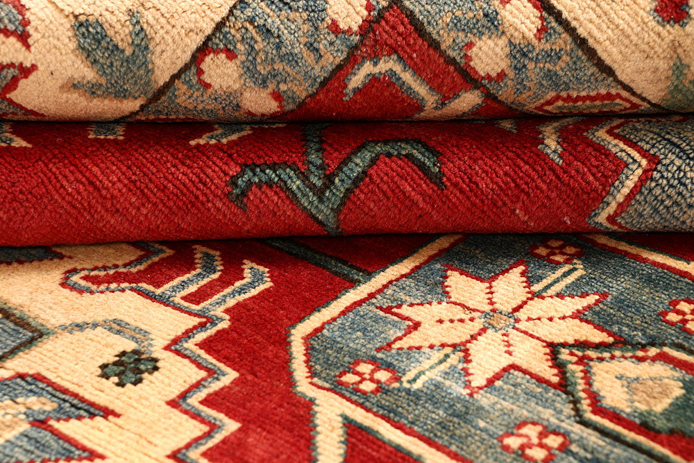 Firebrick Kazak 6' 6 x 9' 9 - No. 67601 - ALRUG Rug Store