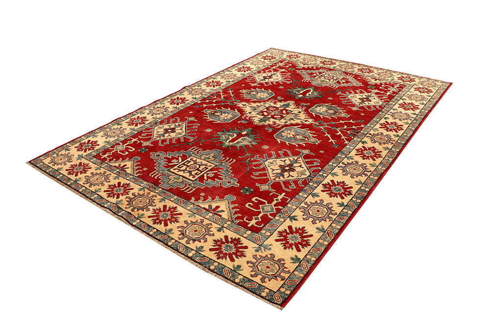 Firebrick Kazak 6' 6 x 9' 9 - No. 67601 - ALRUG Rug Store