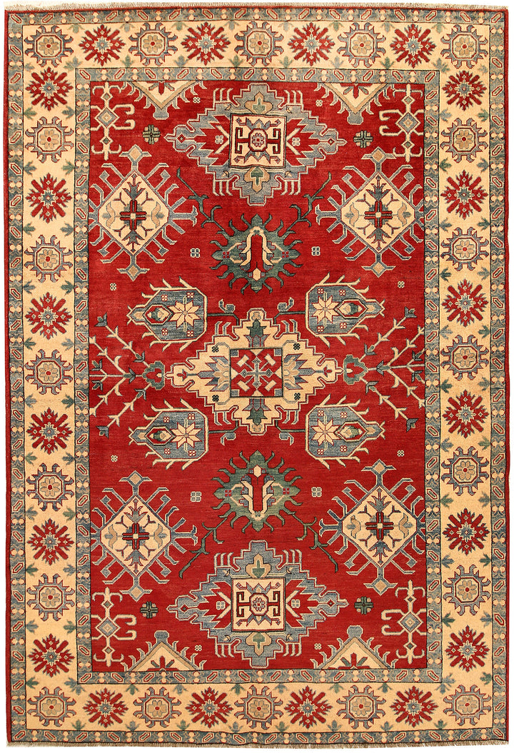 Firebrick Kazak 6' 6 x 9' 9 - No. 67601 - ALRUG Rug Store