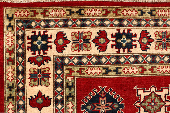 Firebrick Kazak 6' 7 x 9' 9 - No. 67602 - ALRUG Rug Store