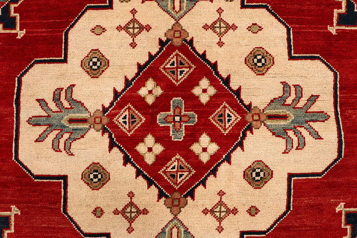 Firebrick Kazak 6' 7 x 9' 9 - No. 67602 - ALRUG Rug Store